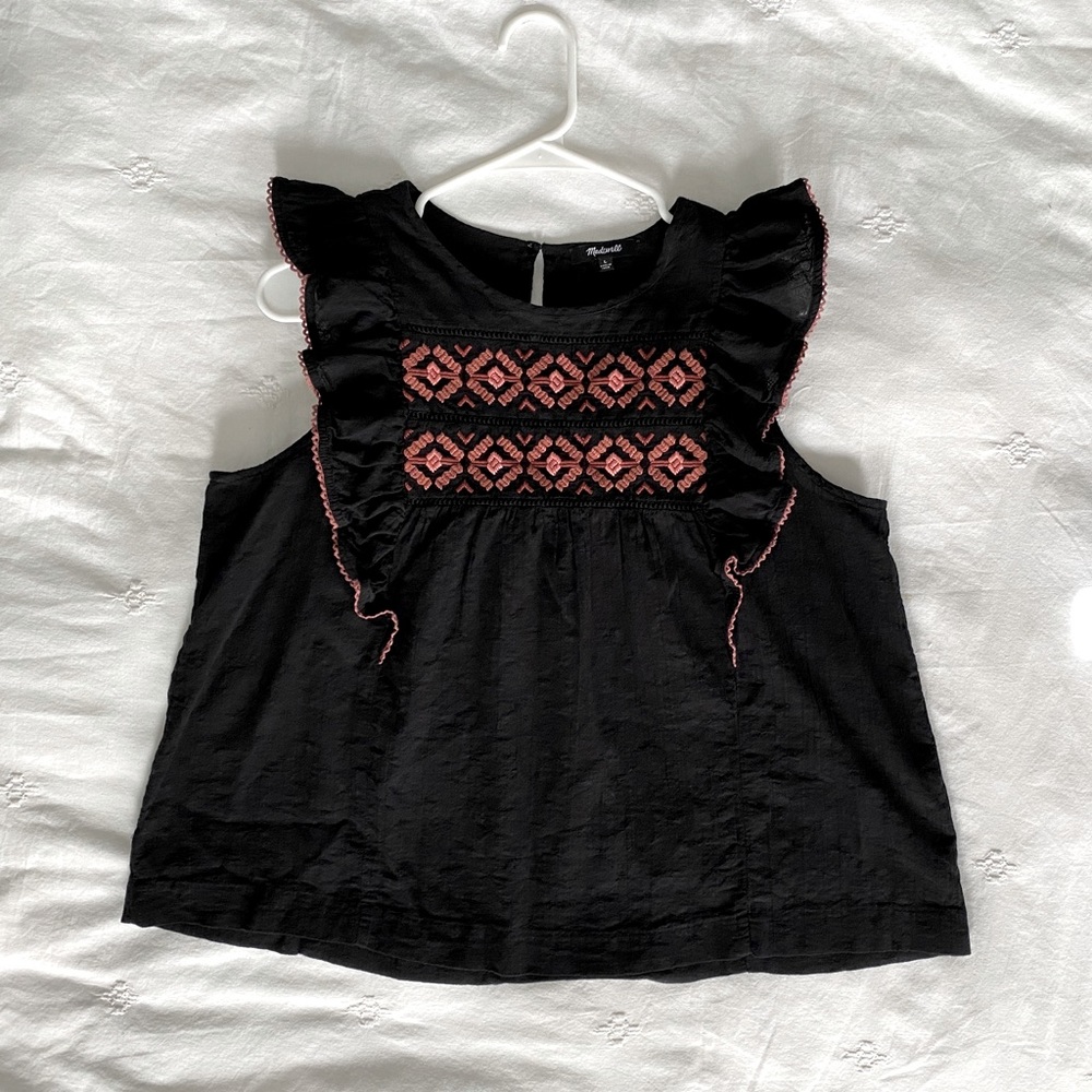 Madewell Embroidered Top